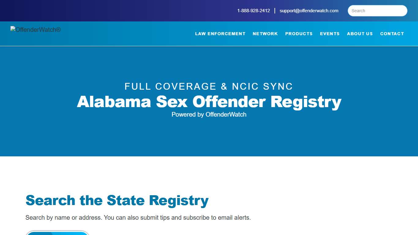Alabama Sex Offender Registry | OffenderWatch Network
